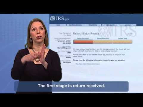ASL: How to Use the Where’s My Refund? Tool (Captions & Audio)