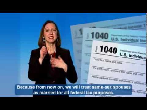 ASL:Tax Information About Same-Sex Marriage (Captions & Audio)