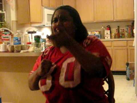 CS explaining a sign