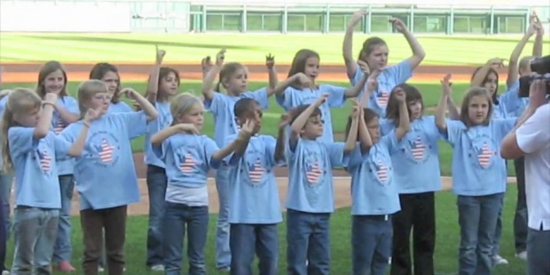 Eastover Elementary Sign Choir At Detroit Tigers 5/19/09