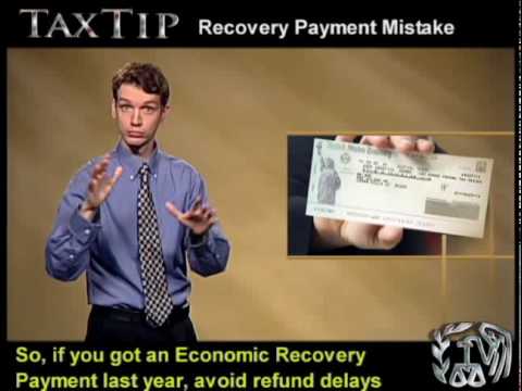 Recovery: Economic Recovery Payment Mistake – March 2010 (ASL, Captions & Voice Over)
