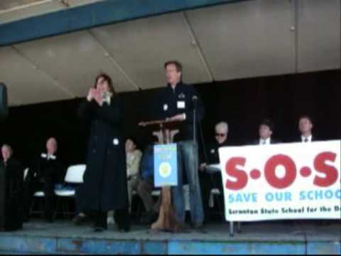 Scranton State School for the Deaf rally 2/28/2009
