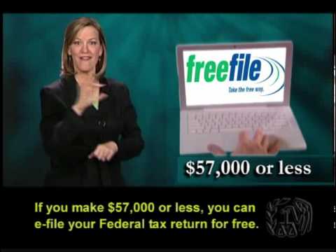 Tax Tips: Free File and Fillable Forms – January 2010 (ASL, Captions & Voice-over)