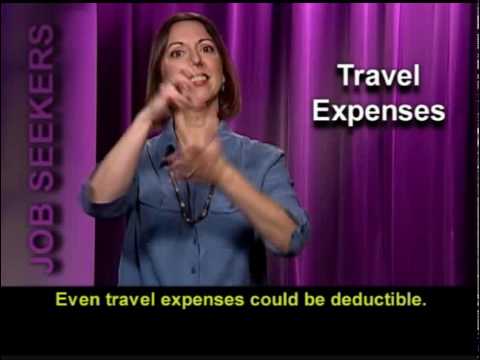 Tax Tips: Job Search Expenses – February 2010 (ASL, Captions & Voice Over)