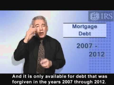 Tax Tips: Mortgage Debt Forgiveness (ASL, Captions & Voice Over)