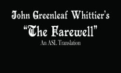 The Farewell by John Greenleaf Whittier