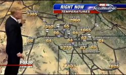 Weather Map Goes Crazy Live on the Air